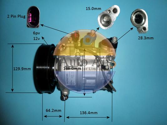 Auto Air Gloucester 14-1257P - Compresseur, climatisation cwaw.fr