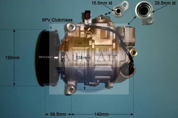 Auto Air Gloucester 14-1257 - Compresseur, climatisation cwaw.fr