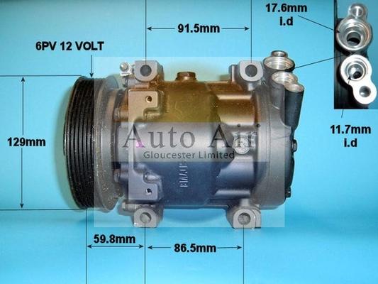 Auto Air Gloucester 14-1204R - Compresseur, climatisation cwaw.fr