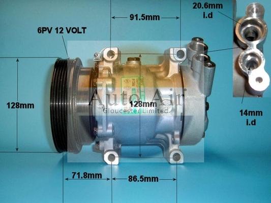 Auto Air Gloucester 14-1202 - Compresseur, climatisation cwaw.fr