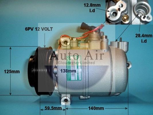 Auto Air Gloucester 14-1207P - Compresseur, climatisation cwaw.fr