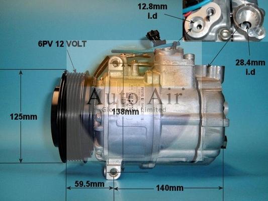 Auto Air Gloucester 14-1207 - Compresseur, climatisation cwaw.fr