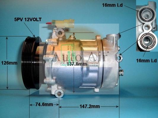 Auto Air Gloucester 14-1213 - Compresseur, climatisation cwaw.fr