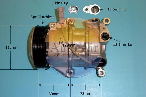 Auto Air Gloucester 14-1284 - Compresseur, climatisation cwaw.fr