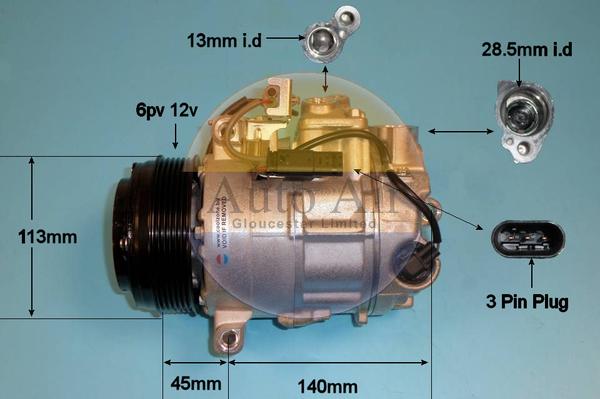 Auto Air Gloucester 14-1280P - Compresseur, climatisation cwaw.fr