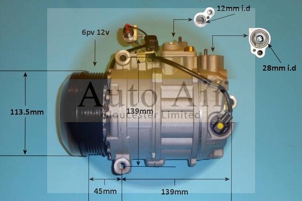 Auto Air Gloucester 14-1282P - Compresseur, climatisation cwaw.fr