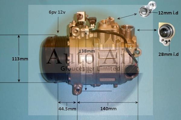 Auto Air Gloucester 14-1282 - Compresseur, climatisation cwaw.fr