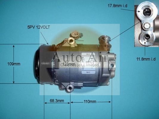 Auto Air Gloucester 14-1232 - Compresseur, climatisation cwaw.fr