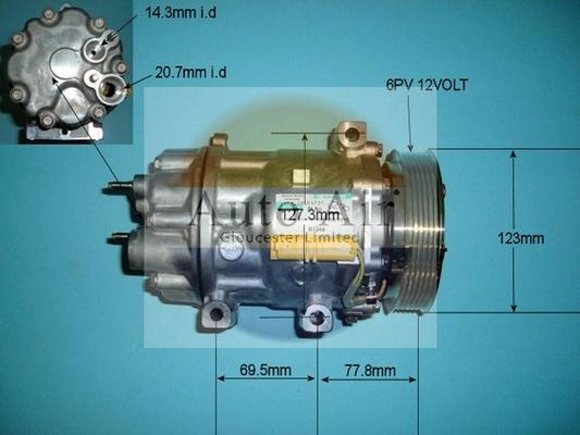 Auto Air Gloucester 14-1270 - Compresseur, climatisation cwaw.fr