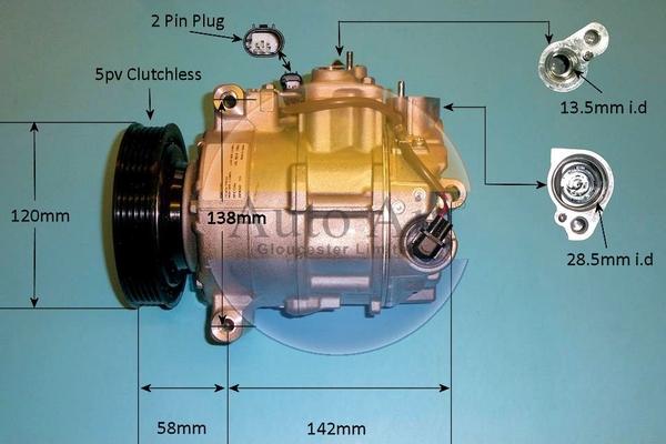 Auto Air Gloucester 14-1278 - Compresseur, climatisation cwaw.fr