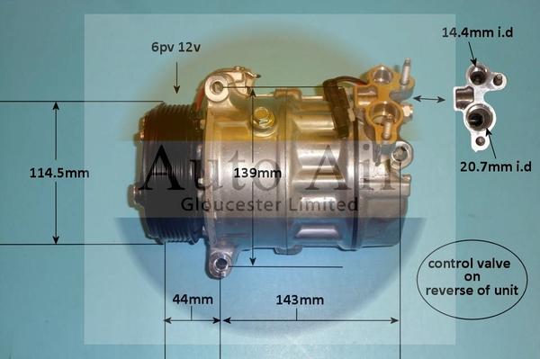 Auto Air Gloucester 14-1769P - Compresseur, climatisation cwaw.fr