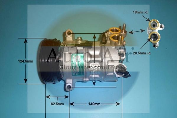 Auto Air Gloucester 14-1732 - Compresseur, climatisation cwaw.fr