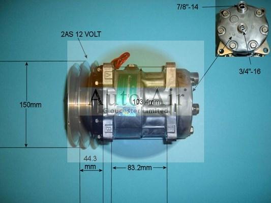 Auto Air Gloucester 14-8091 - Compresseur, climatisation cwaw.fr