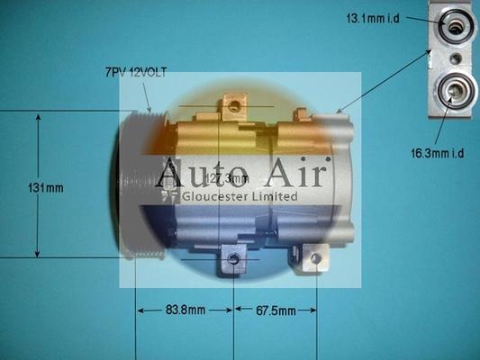 Auto Air Gloucester 14-8146P - Compresseur, climatisation cwaw.fr