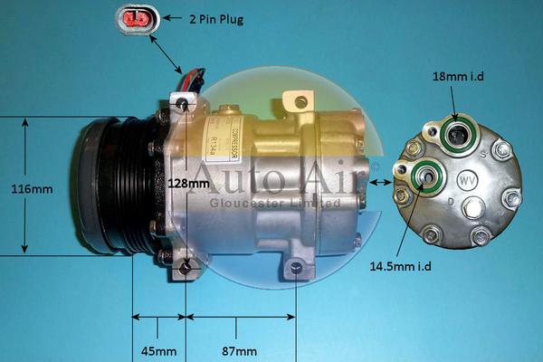 Auto Air Gloucester 14-8148P - Compresseur, climatisation cwaw.fr