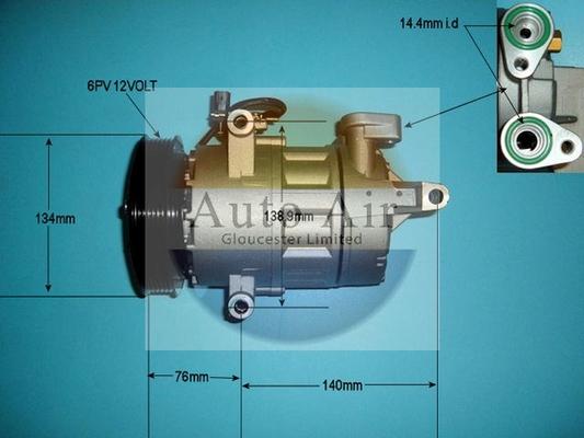 Auto Air Gloucester 14-8147P - Compresseur, climatisation cwaw.fr