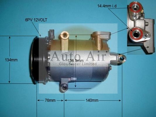 Auto Air Gloucester 14-8147 - Compresseur, climatisation cwaw.fr