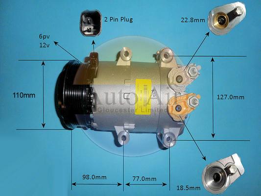 Auto Air Gloucester 14-2091 - Compresseur, climatisation cwaw.fr