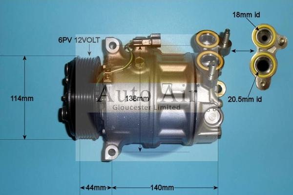 Auto Air Gloucester 14-2066 - Compresseur, climatisation cwaw.fr