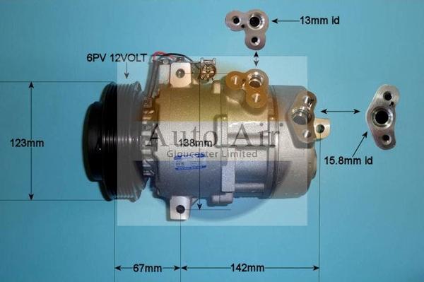 Auto Air Gloucester 14-2061 - Compresseur, climatisation cwaw.fr