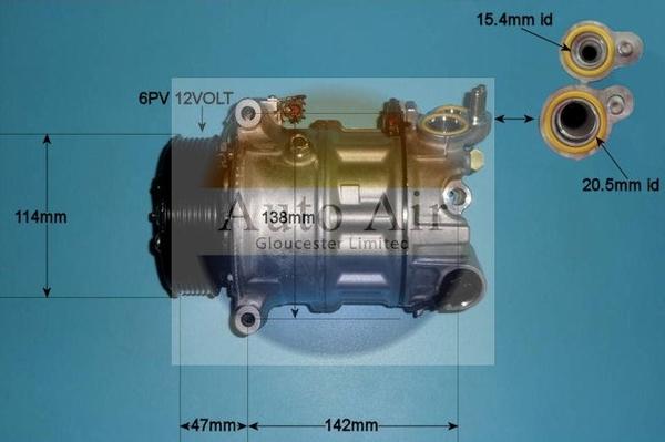 Auto Air Gloucester 14-2067 - Compresseur, climatisation cwaw.fr