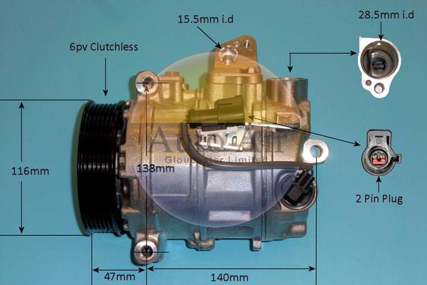 Auto Air Gloucester 14-2080P - Compresseur, climatisation cwaw.fr