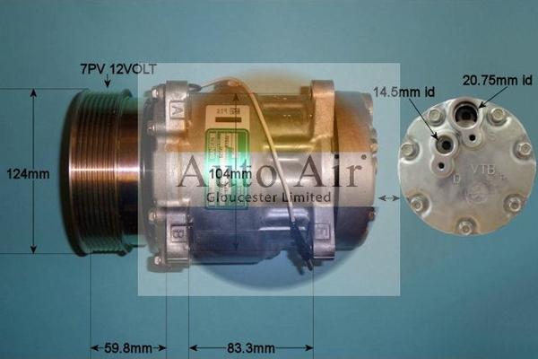 Auto Air Gloucester 14-2071 - Compresseur, climatisation cwaw.fr