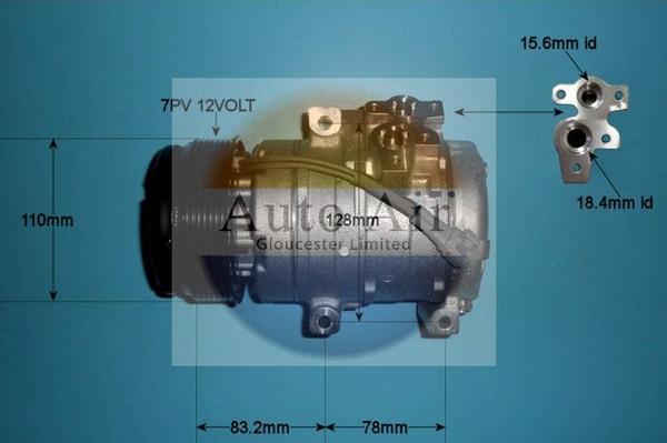 Auto Air Gloucester 14-2077 - Compresseur, climatisation cwaw.fr