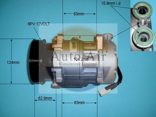 Auto Air Gloucester 14-7484R - Compresseur, climatisation cwaw.fr