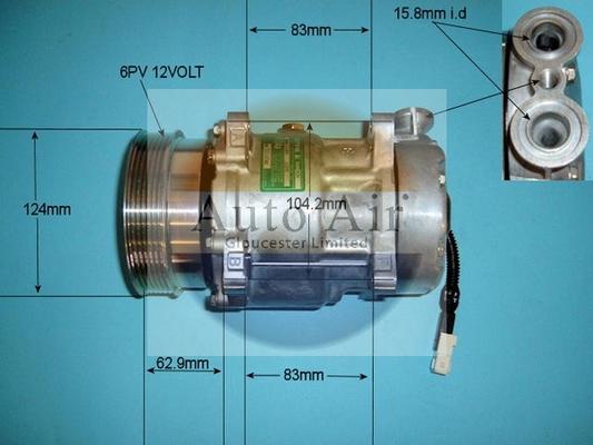 Auto Air Gloucester 14-7484 - Compresseur, climatisation cwaw.fr