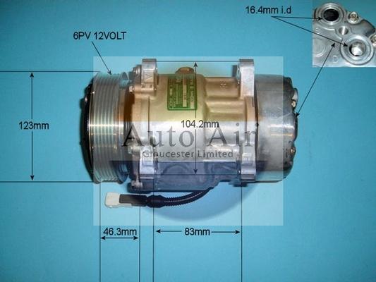 Auto Air Gloucester 14-7486 - Compresseur, climatisation cwaw.fr