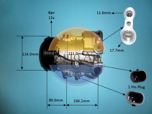 Auto Air Gloucester 14-7477p - Compresseur, climatisation cwaw.fr