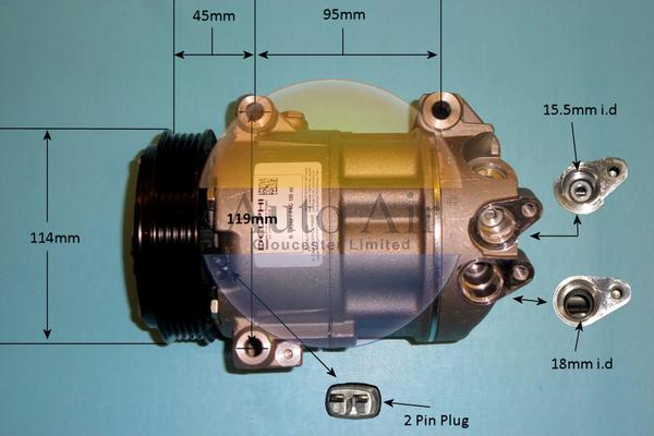 Auto Air Gloucester 14-7135 - Compresseur, climatisation cwaw.fr