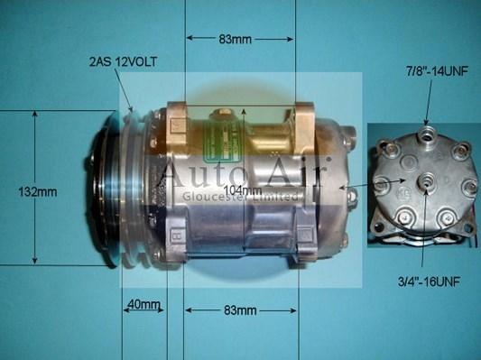 Auto Air Gloucester 14-7862 - Compresseur, climatisation cwaw.fr