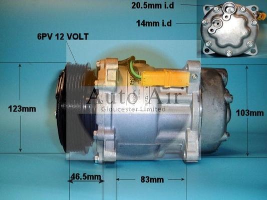 Auto Air Gloucester 14-7808P - Compresseur, climatisation cwaw.fr