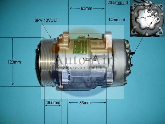 Auto Air Gloucester 14-7808 - Compresseur, climatisation cwaw.fr