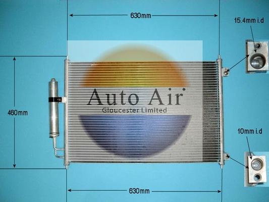 Auto Air Gloucester 16-9010 - Condensateur, climatisation cwaw.fr