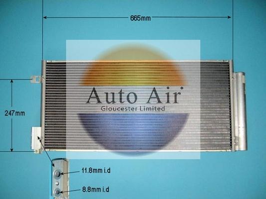 Auto Air Gloucester 16-9800 - Condensateur, climatisation cwaw.fr