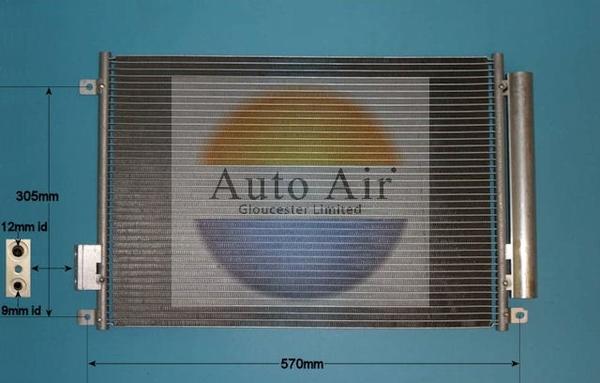 Auto Air Gloucester 16-9703 - Condensateur, climatisation cwaw.fr