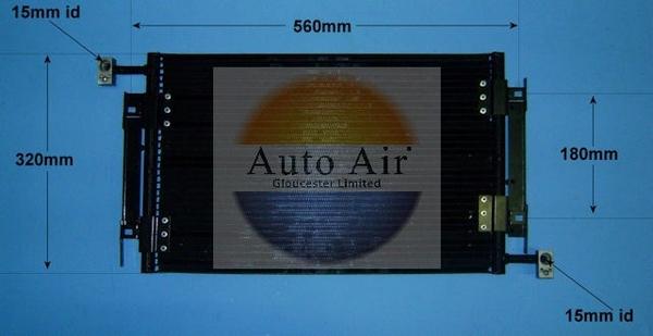 Auto Air Gloucester 16-9782 - Condensateur, climatisation cwaw.fr