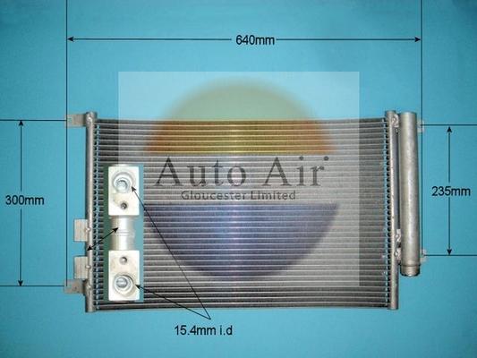 Auto Air Gloucester 16-9787 - Condensateur, climatisation cwaw.fr