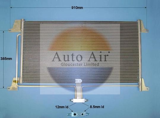 Auto Air Gloucester 16-5001 - Condensateur, climatisation cwaw.fr