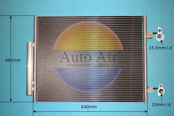 Auto Air Gloucester 160056 - Condensateur, climatisation cwaw.fr