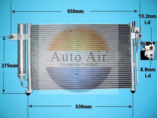 Auto Air Gloucester 16-1056 - Condensateur, climatisation cwaw.fr