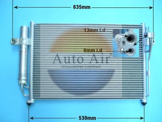 Auto Air Gloucester 16-1004 - Condensateur, climatisation cwaw.fr