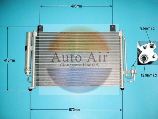 Auto Air Gloucester 16-1079 - Condensateur, climatisation cwaw.fr