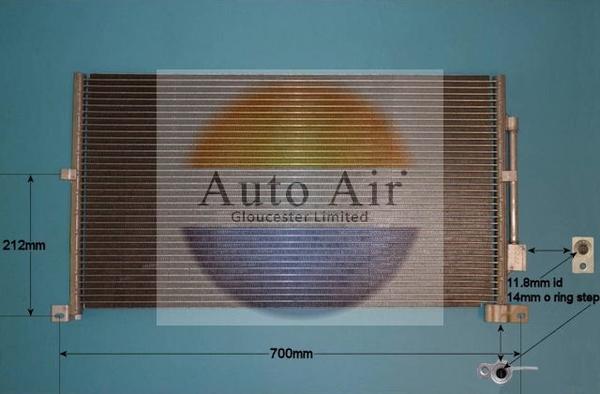 Auto Air Gloucester 16-1131 - Condensateur, climatisation cwaw.fr