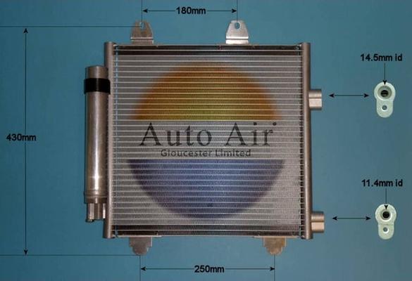 Auto Air Gloucester 16-1333 - Condensateur, climatisation cwaw.fr