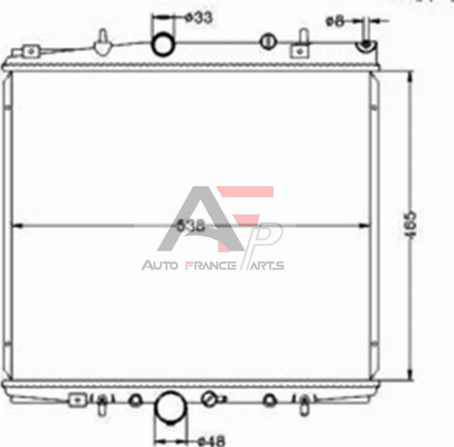 AUTO FRANCE PARTS 43-0054C - Radiateur, refroidissement du moteur cwaw.fr