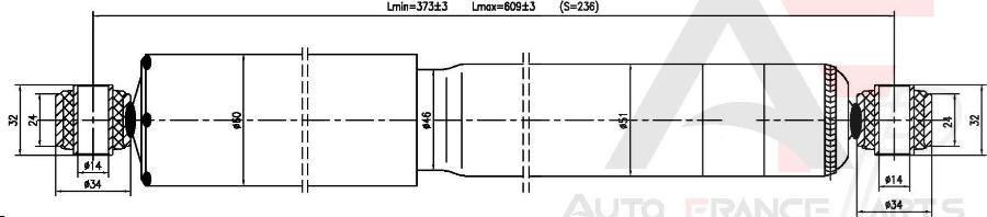 AUTO FRANCE PARTS 15-1041C - Amortisseur cwaw.fr